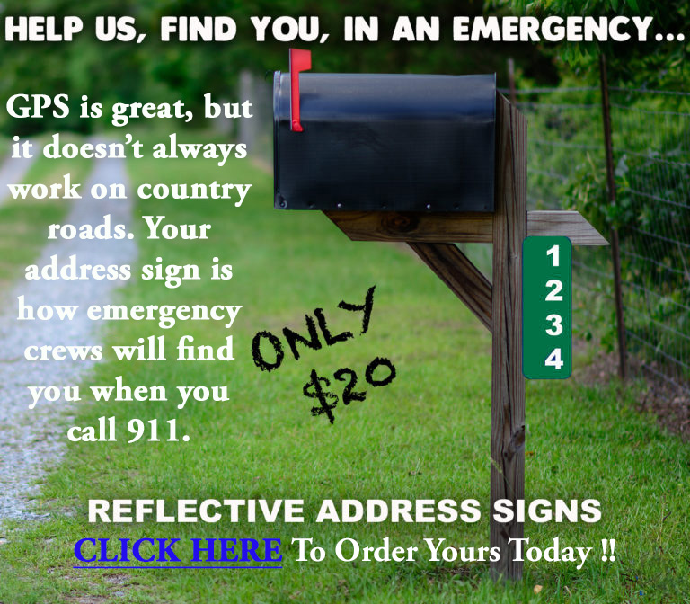 address sign